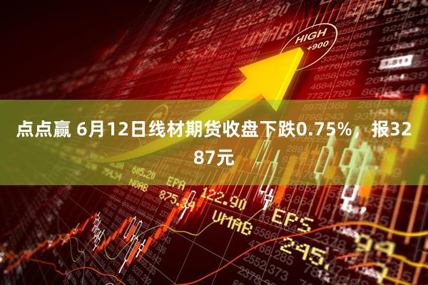 点点赢 6月12日线材期货收盘下跌0.75%，报3287元