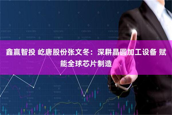 鑫赢智投 屹唐股份张文冬：深耕晶圆加工设备 赋能全球芯片制造