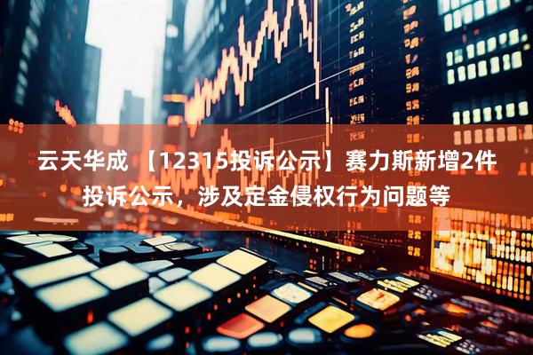 云天华成 【12315投诉公示】赛力斯新增2件投诉公示，涉及定金侵权行为问题等