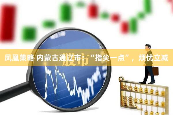 凤凰策略 内蒙古通辽市：“指尖一点”，烦忧立减